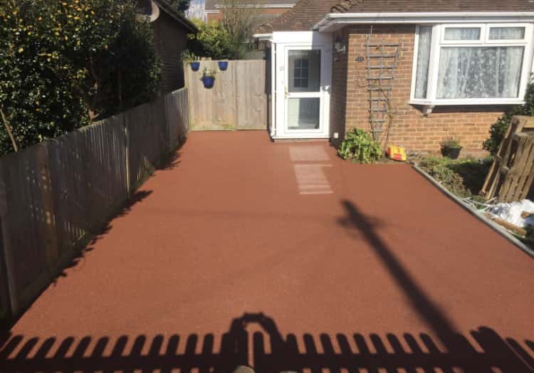 This is a photo of a new Resin bound installed in a drive carried out in a district of Liverpool. All works done by Resin Driveways Liverpool
