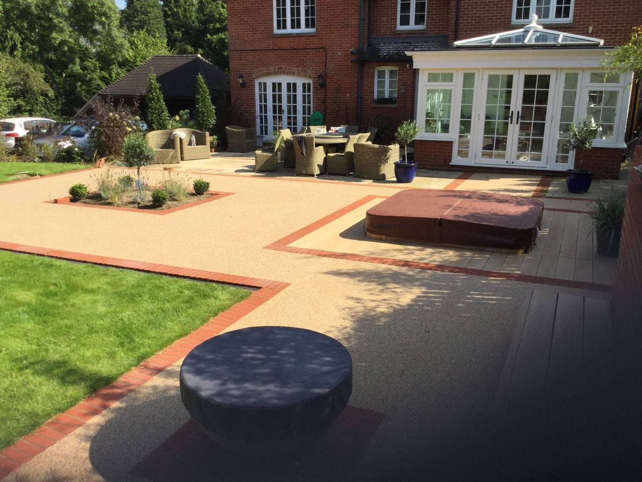 This is a photo of a Resin bound patio carried out in Liverpool. All works done by Bury Resin Driveways Liverpool
