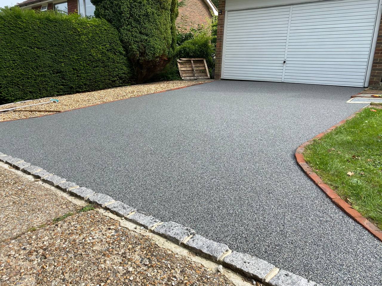 This is a photo of a new resin bound driveway carried out in Liverpool. All works done by Resin Driveways Liverpool
